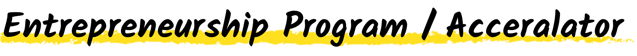Entrepreneurship Program Title